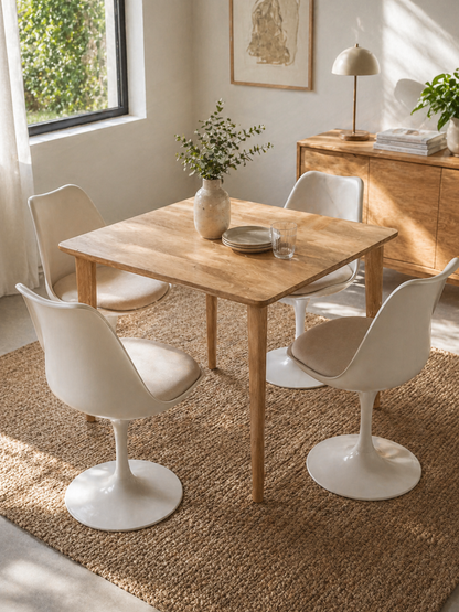 Mesa Oslo Madera 70x70 Natural para Comedor