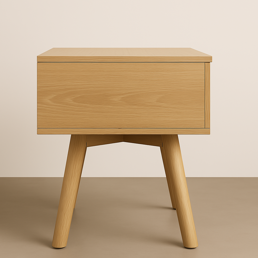 Pack 2 Veladores Mesa De Noche 1 Cajon Moderno 50*40*45cm