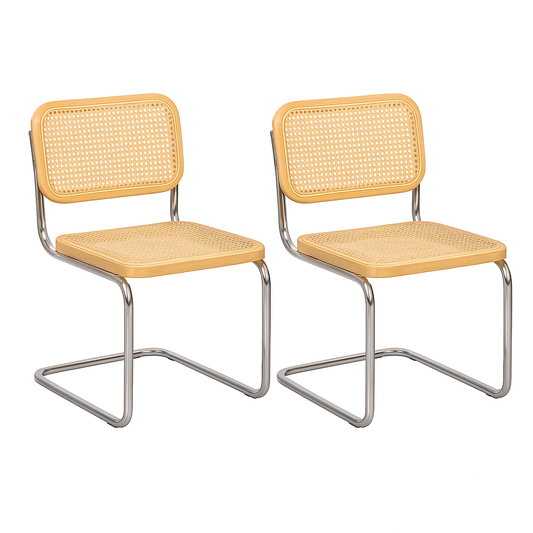Pack 2 Sillas Breuer Natural Madera y Ratán