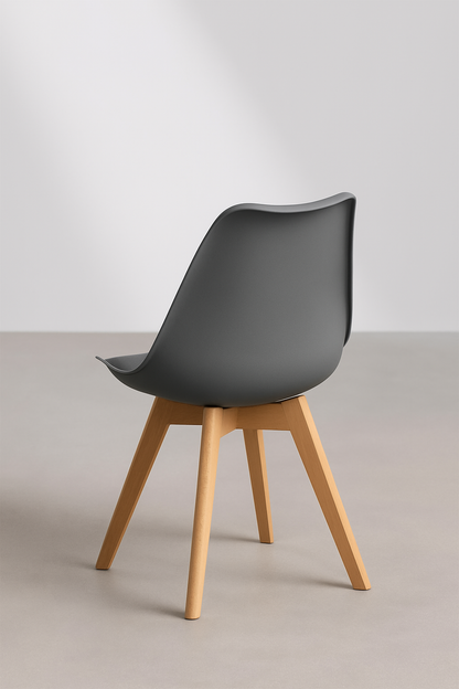 Silla Eames Acolchada Gris
