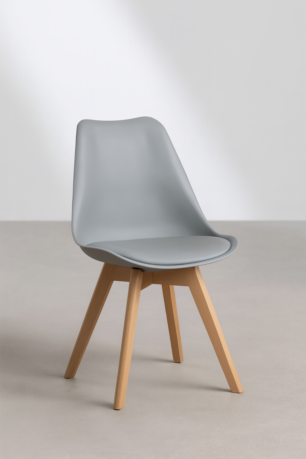 Silla Eames Acolchada Gris