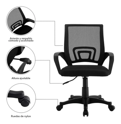 Silla Oficina Escritorio de Polipropileno Moderna