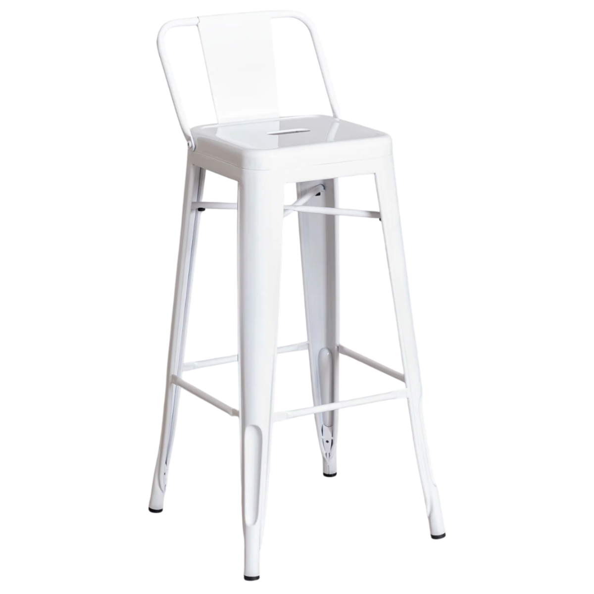 Taburete Tolix Clásico Blanco 66cm