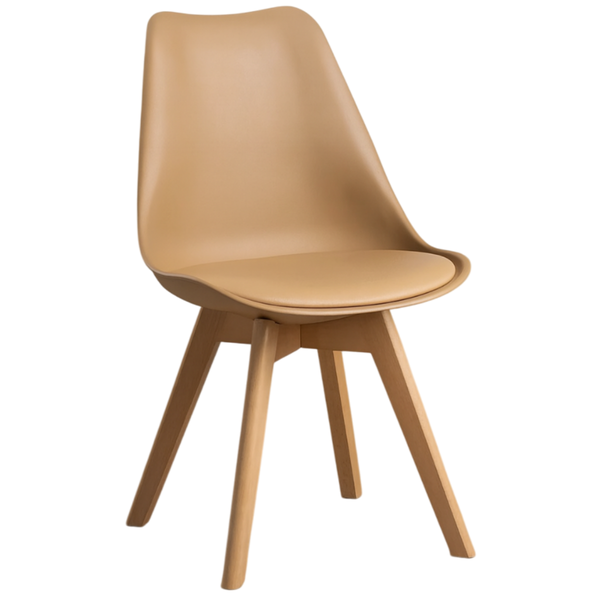 Silla Eames Acolchada Beige