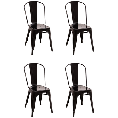 Pack 4 Sillas Tolix Color Negro