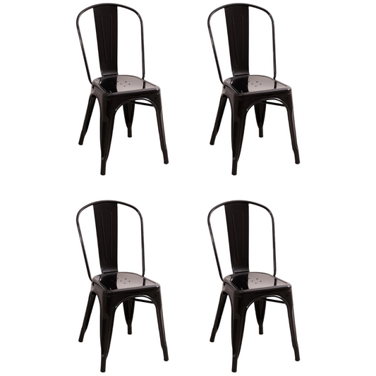 Pack 4 Sillas Tolix Color Negro