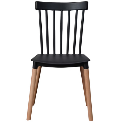 Silla Windsor para Comedor o Terraza Negra