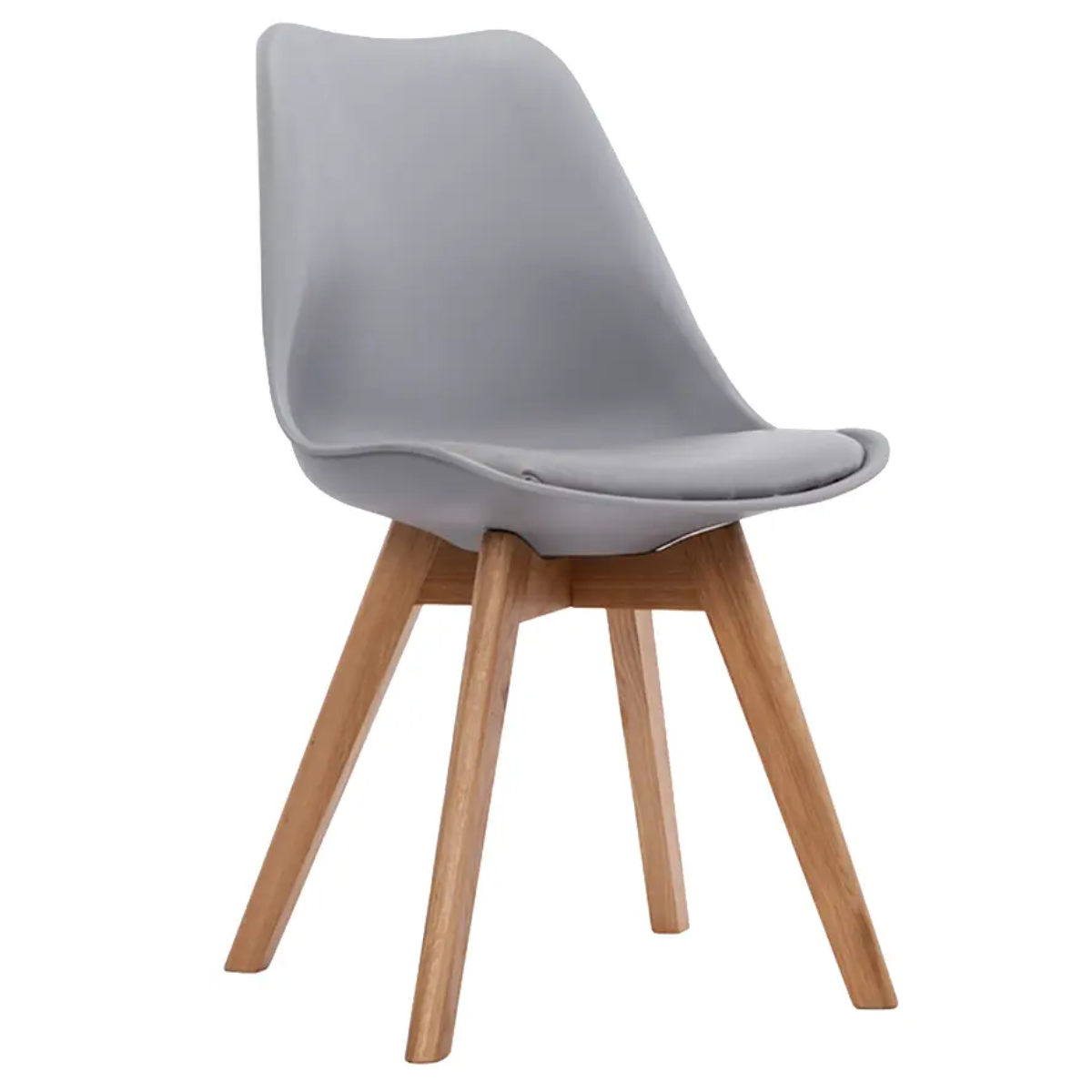 Silla Eames Acolchada Gris