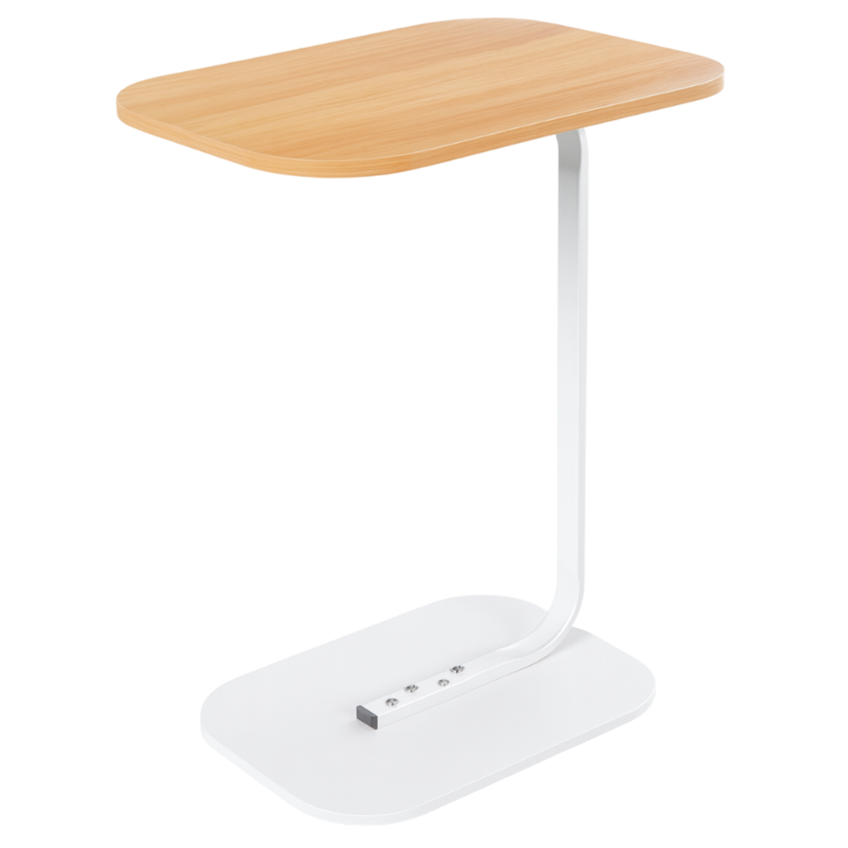 Mesa Lateral Auxiliar Minimalista Wood Blanca