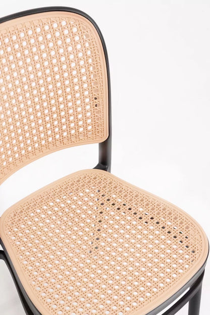 Silla Lombardia para Comedor o Terraza Negra