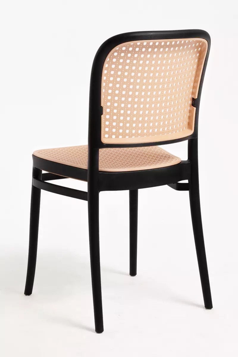 Silla Lombardia para Comedor o Terraza Negra