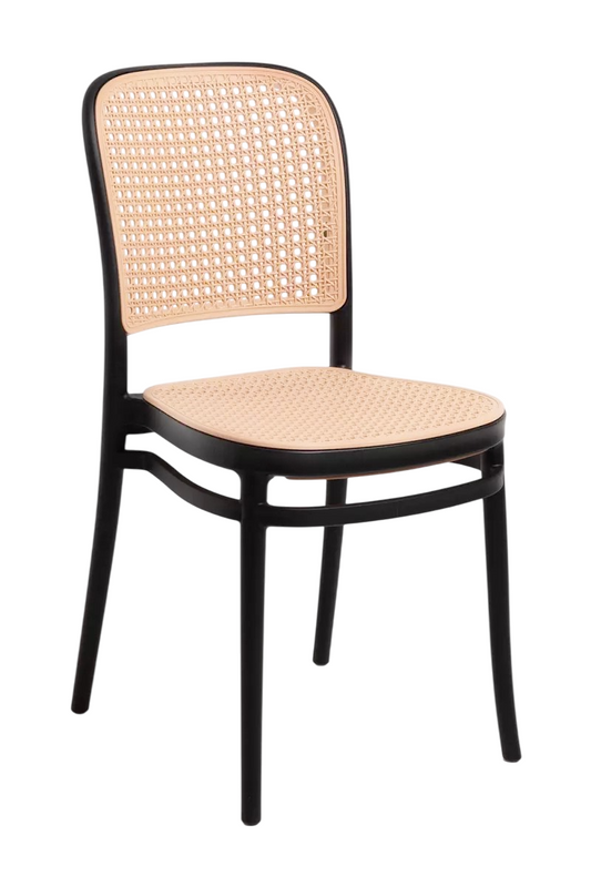 Silla Lombardia para Comedor o Terraza Negra