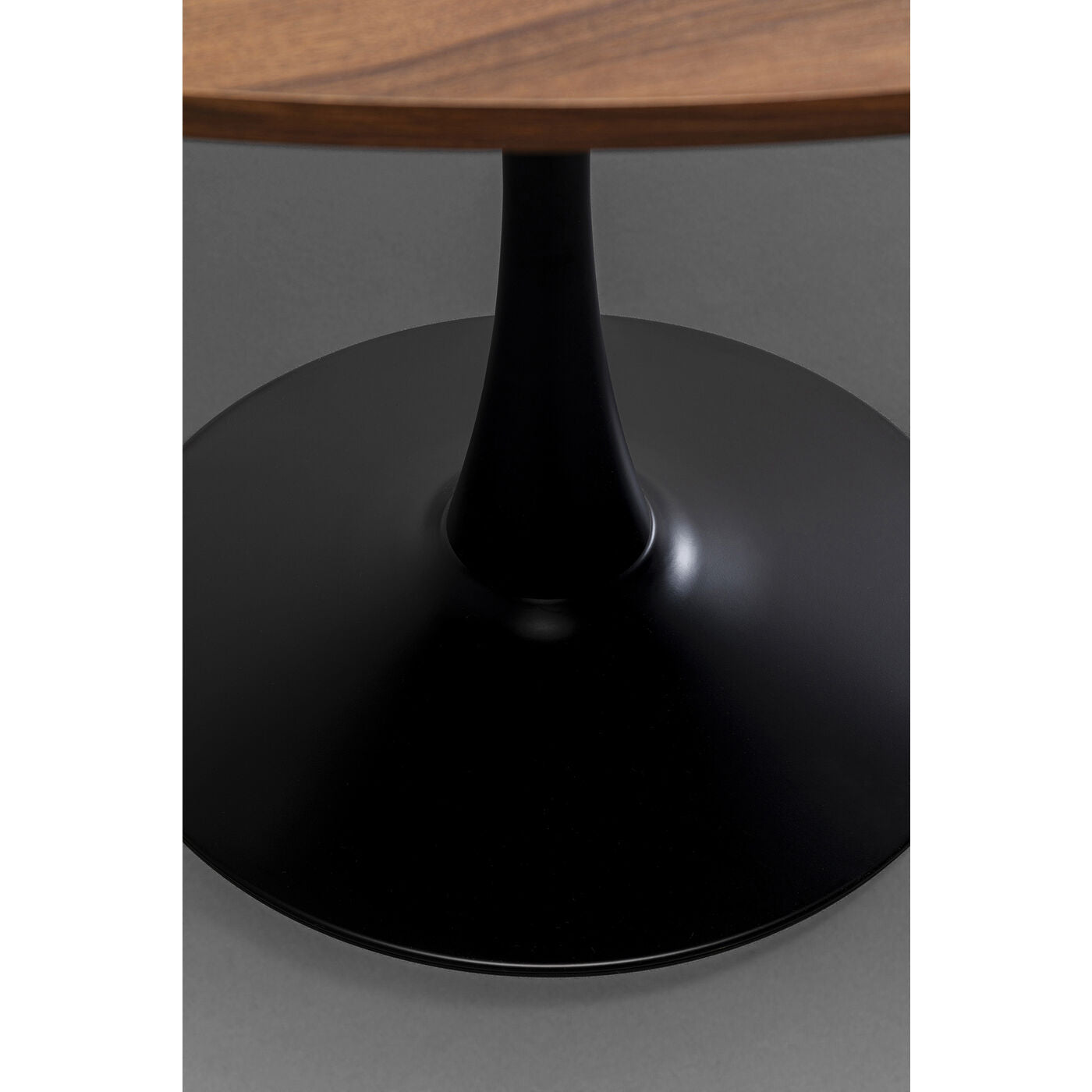 Mesa Comedor Redonda Tulip Wood 100cm Diametro Negra