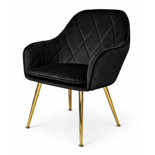 Butaca Sitial Velvet Diamond Negra