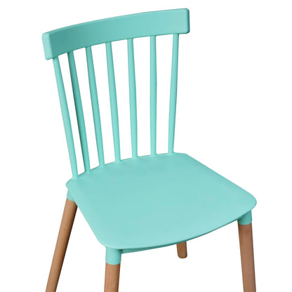 Pack 4 Sillas Windsor para Comedor o Terraza Menta