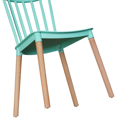 Pack 4 Sillas Windsor para Comedor o Terraza Menta