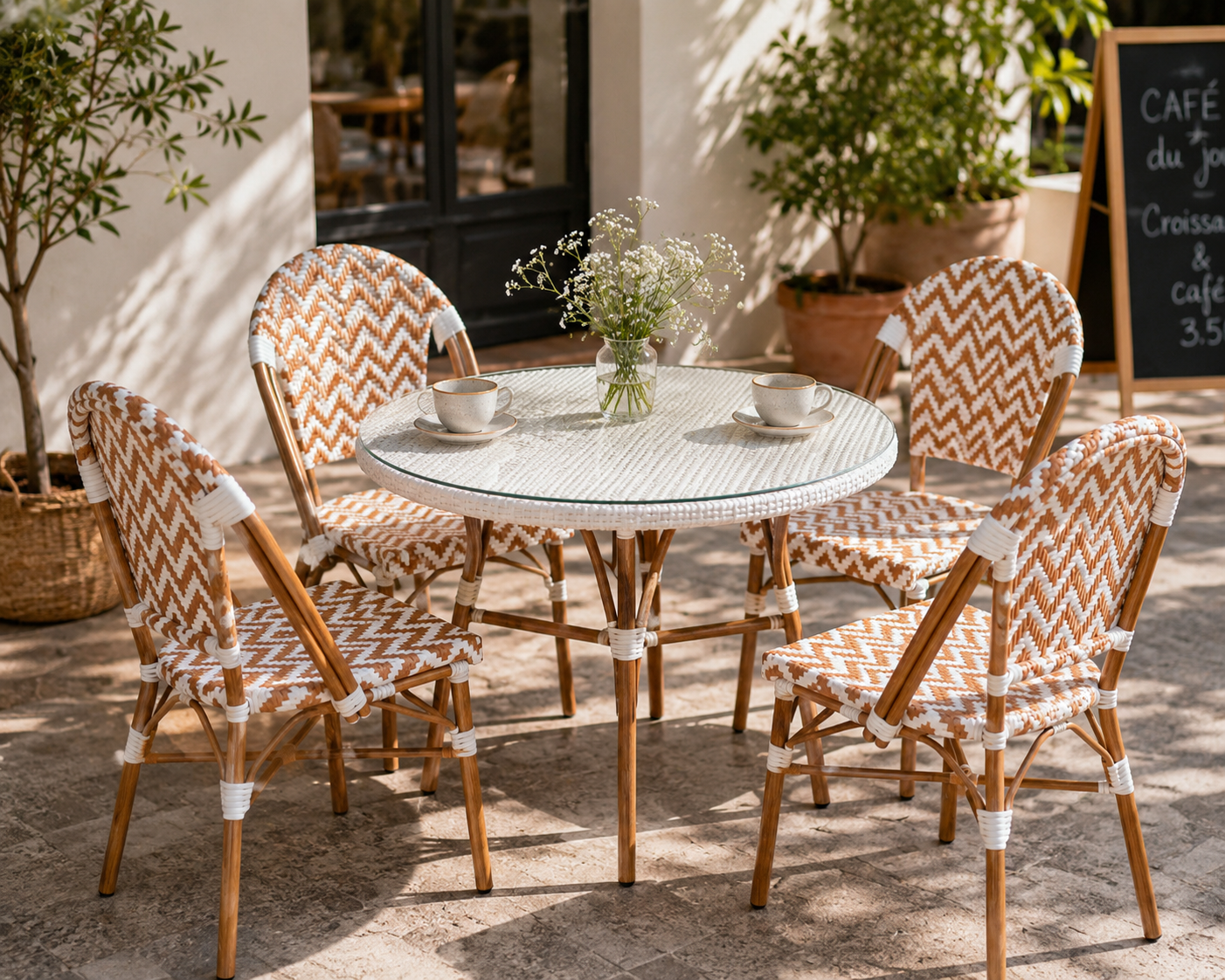 Mesa Parisina para Cafetería o Restaurante - Redonda 70cm