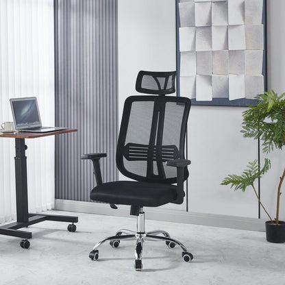 Silla Ergonómica Para Escritorio U Oficina Color Negro