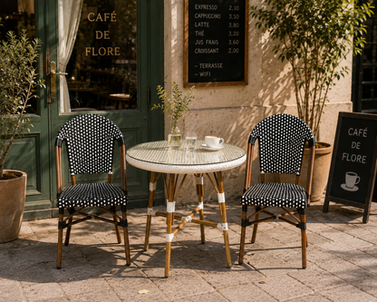 Silla Parisina para Cafetería o Restaurante Negra