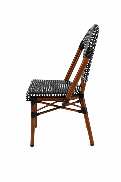 Silla Parisina para Cafetería o Restaurante Negra