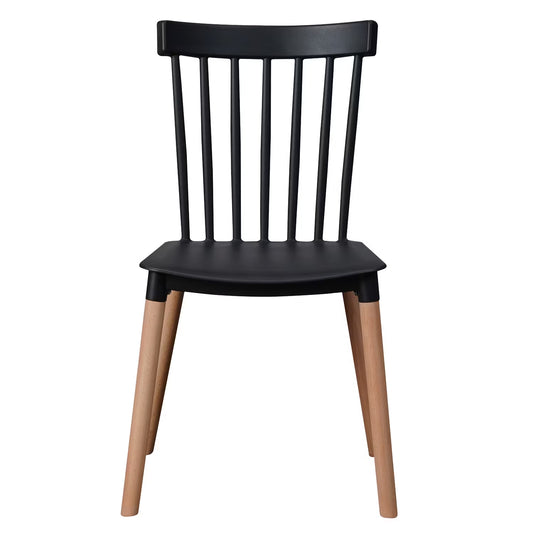 Silla Windsor para Comedor o Terraza Negra