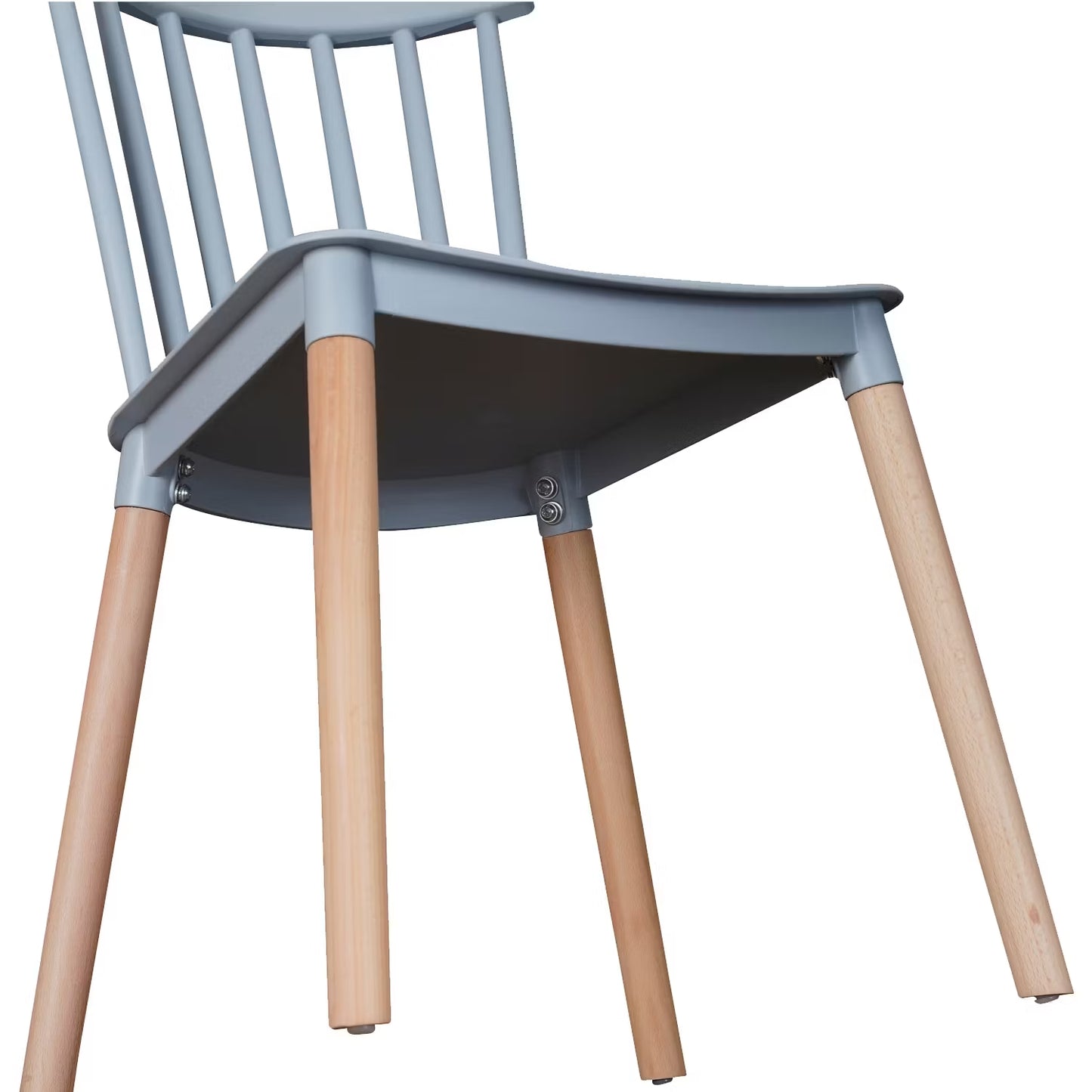 Pack 4 Sillas Windsor para Comedor o Terraza Gris