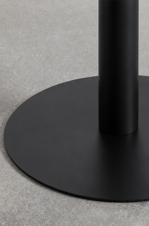 Mesa Tolix Clásica 70x70 Metalica Negro