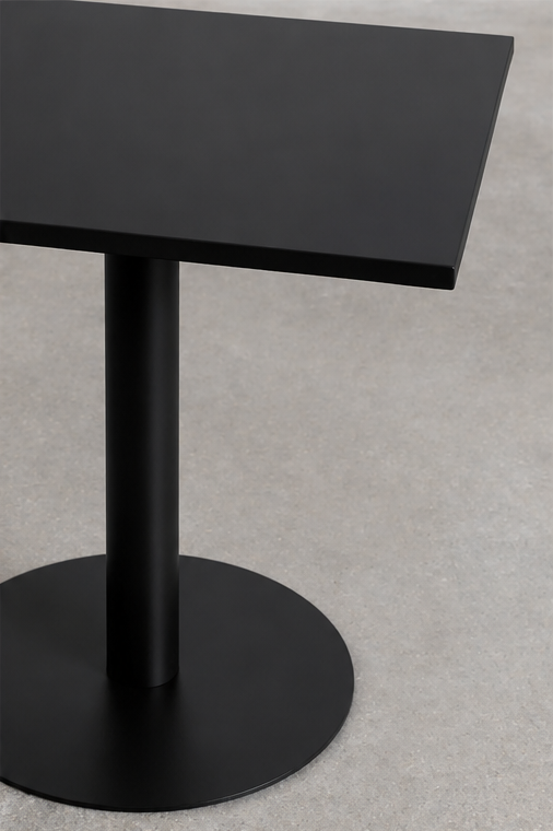 Mesa Tolix Clásica 70x70 Metalica Negro