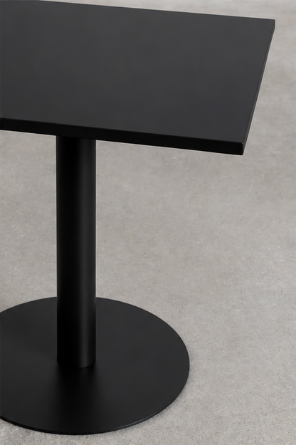 Mesa Tolix Clásica 70x70 Metalica Negro