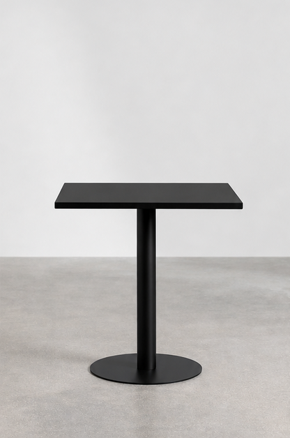 Mesa Tolix Clásica 70x70 Metalica Negro