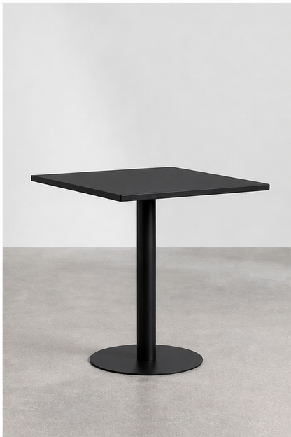 Mesa Tolix Clásica 70x70 Metalica Negro