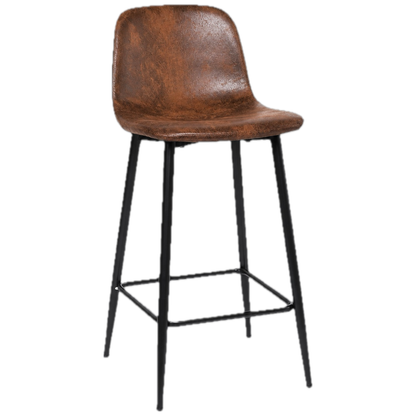 Pack 4 Taburetes Venecia Piso de Bar o Terraza 66cm Marrón