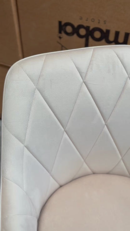 Butaca Sitial Velvet Diamond Beige