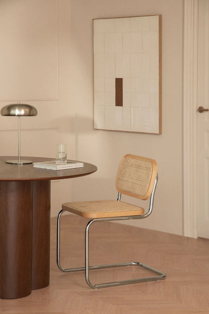 Silla Breuer Natural Madera y Ratán