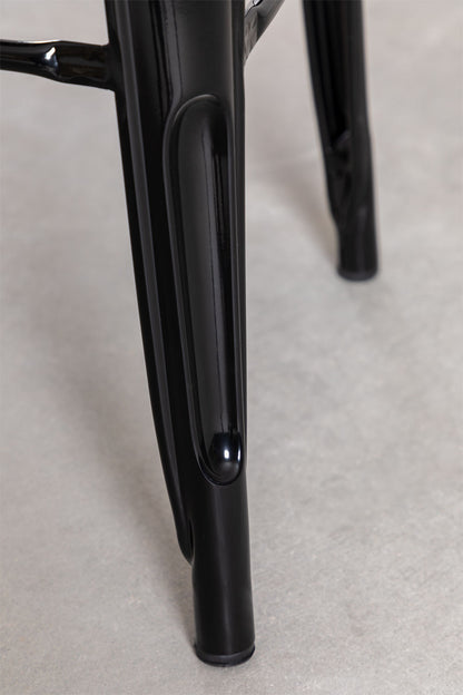 Taburete Tolix Clásico Negro 66cm
