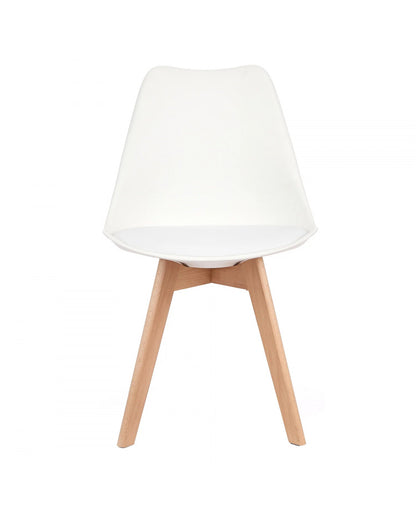 Silla Eames Acolchada Blanca