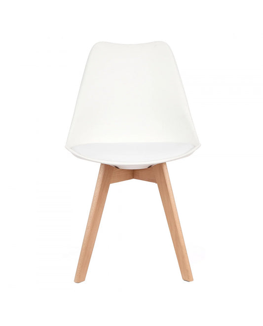 Silla Eames Acolchada Blanca