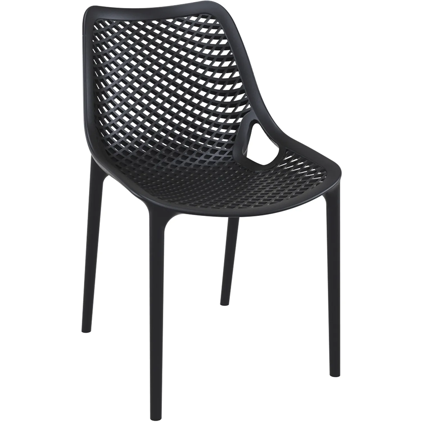 Pack 2 Sillas o Sillon Rex Negra para Terraza o Comedor