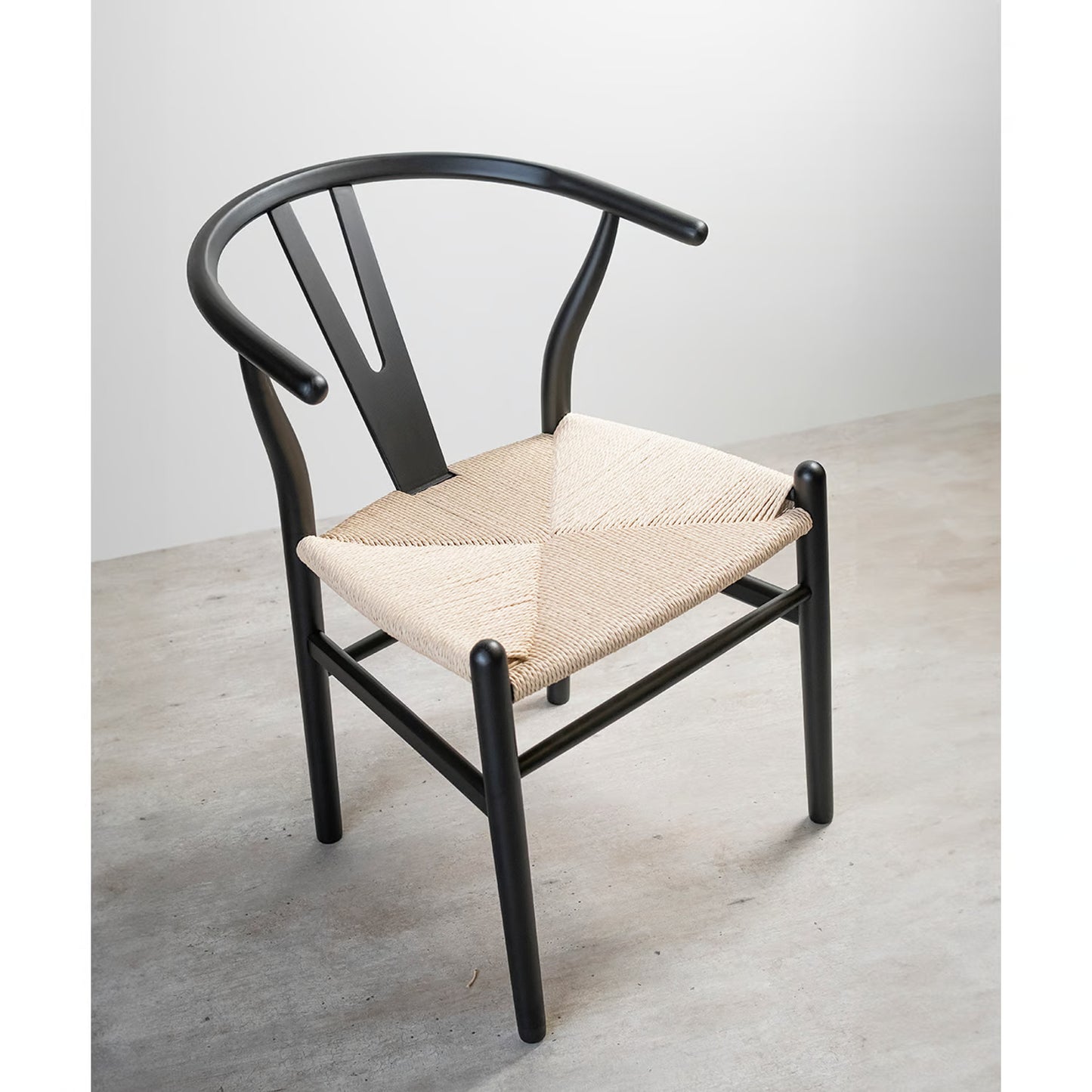 Silla Wishbone Negra para Comedor