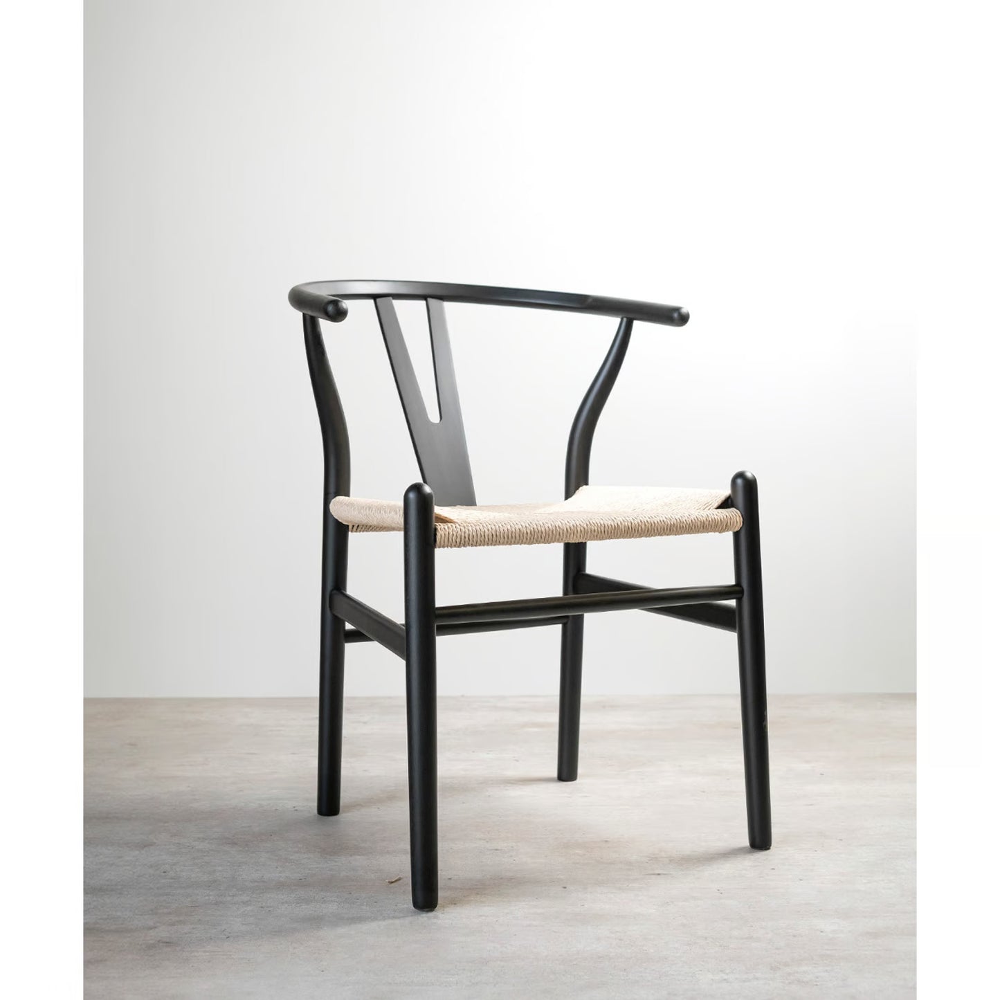 Silla Wishbone Negra para Comedor
