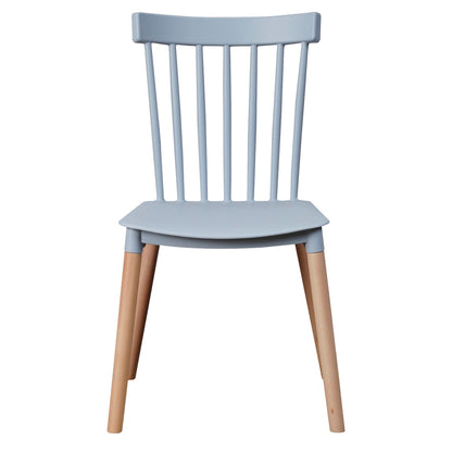 Pack 4 Sillas Windsor para Comedor o Terraza Gris
